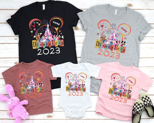 Customized Disney Trip 2023 Family Matching Shirts