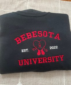 Bad Bunny Bebesota University Embroidered Sweatshirt