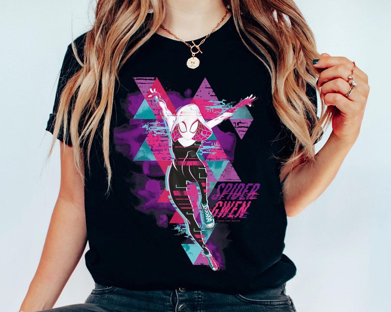 Spider Gwen Glitch Spider-Man 2023 Across The Spider-Verse Shirt Spider Gwen Glitch Spider-Man 2023 Across The Spider-Verse Shirt