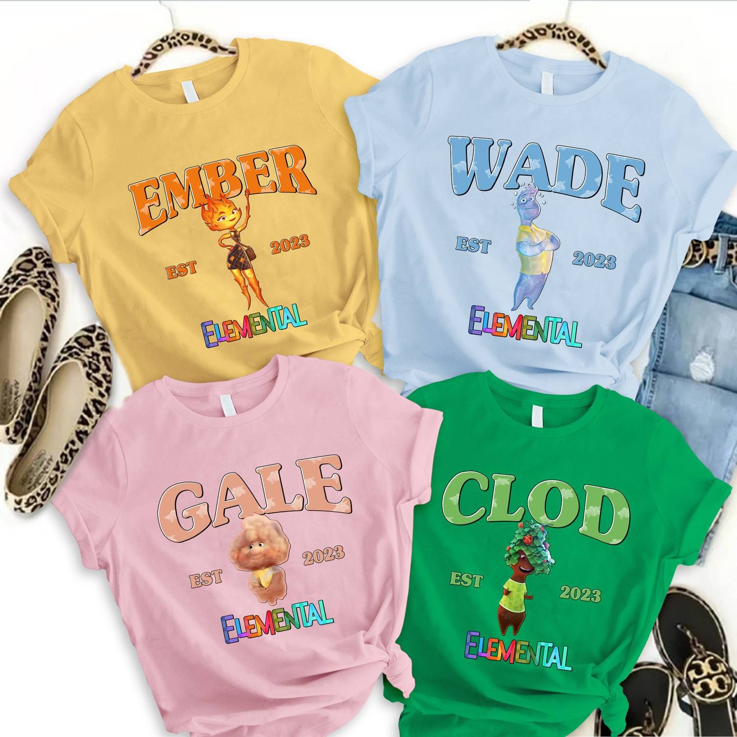 Elemental Fireboy And Watergirl Shirt Ember Wade Clod Gale Cartoon Tee Elemental Fireboy And Watergirl Shirt Ember Wade Clod Gale Cartoon Tee