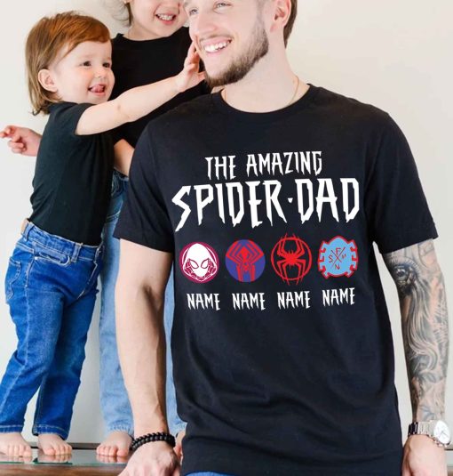 Customized The Amazing Spider-Dad Shirt Super Man Father’s Day Gift Tee