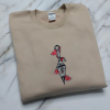 Handmade Akatsuki Kunai Anime Embroidered Sweatshirt
