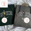 Couple Halloween Coraline And Wybie Embroidered Sweatshirt