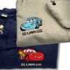 Couple Matching Outfit Cars Mcqueen And Sally Embroidered Sweatshirt