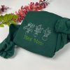 Custom Plant Mom I Love Plants Fall Season Embroidered Sweatshirt Flower Shirt