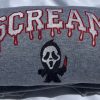 Ghost Face Screen Halloween Embroidery Sweatshirt