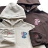 Stitch X Angel Couple Embroidered Sweatshirt
